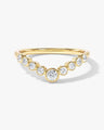 Bezel Curved Wedding Band (0.25 CT TW)