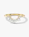 Curved Cluster Wedding Band