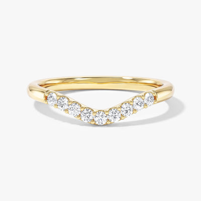 U-Curved Wedding Band