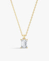 Emerald Cut Solitaire Pendant (1.00 CT)