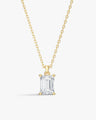 Emerald Cut Solitaire Pendant (2.00 CT)