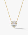Oval Halo Necklace