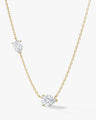 Double Pear Station Necklace