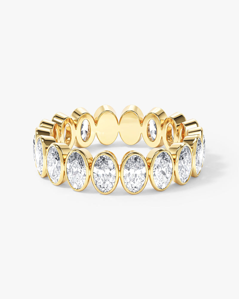 Bezel Oval Eternity Band (4.00 CT TW)