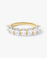 U-Prong Oval Half Eternity Band (4.00 CT TW)