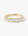 East-West Bezel Emerald Half Eternity Band (1.50 CT TW)
