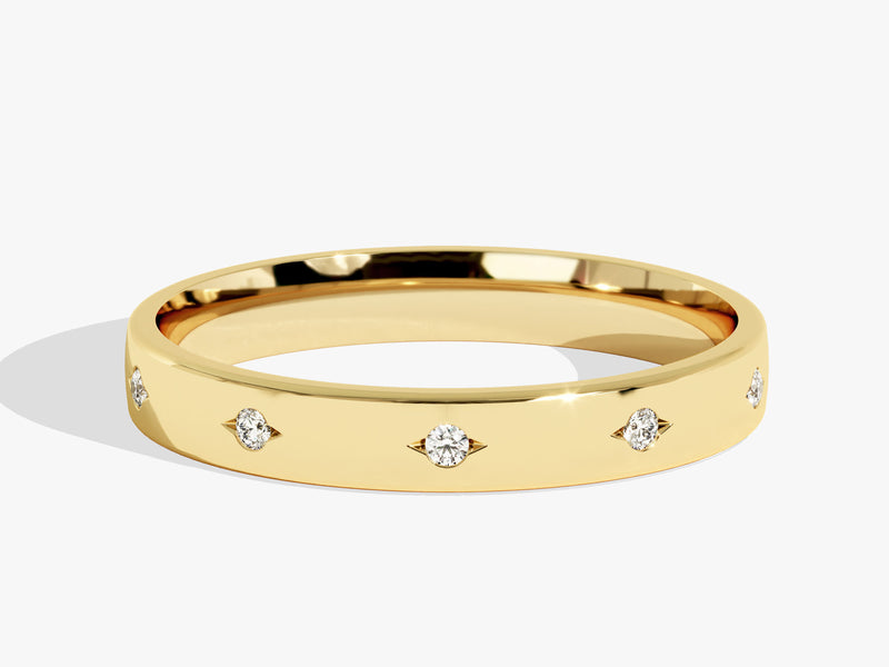 4mm Slit-Bezel Set Eternity Men's Diamond Wedding Band (0.20 CT TW)