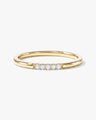 Minimalist Five-Stone Wedding Band