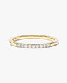 Minimalist Nine-Stone Wedding Band