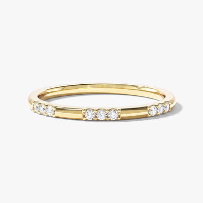 Dainty Nine-Stone Wedding Band