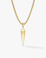 Geometric Spike Pendant Necklace - Gold Vermeil
