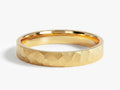 3mm Hammered Flat Wedding Band