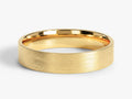 4mm Classic Flat Wedding Band - Matte Brushed