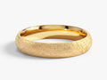 4mm Dome Wedding Band with Ice Matte Finish
