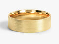 6mm Classic Flat Men's Wedding Band - Matte Brushed