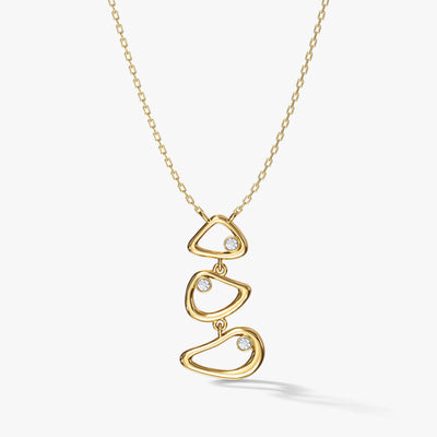 Stacked Open Bean Necklace