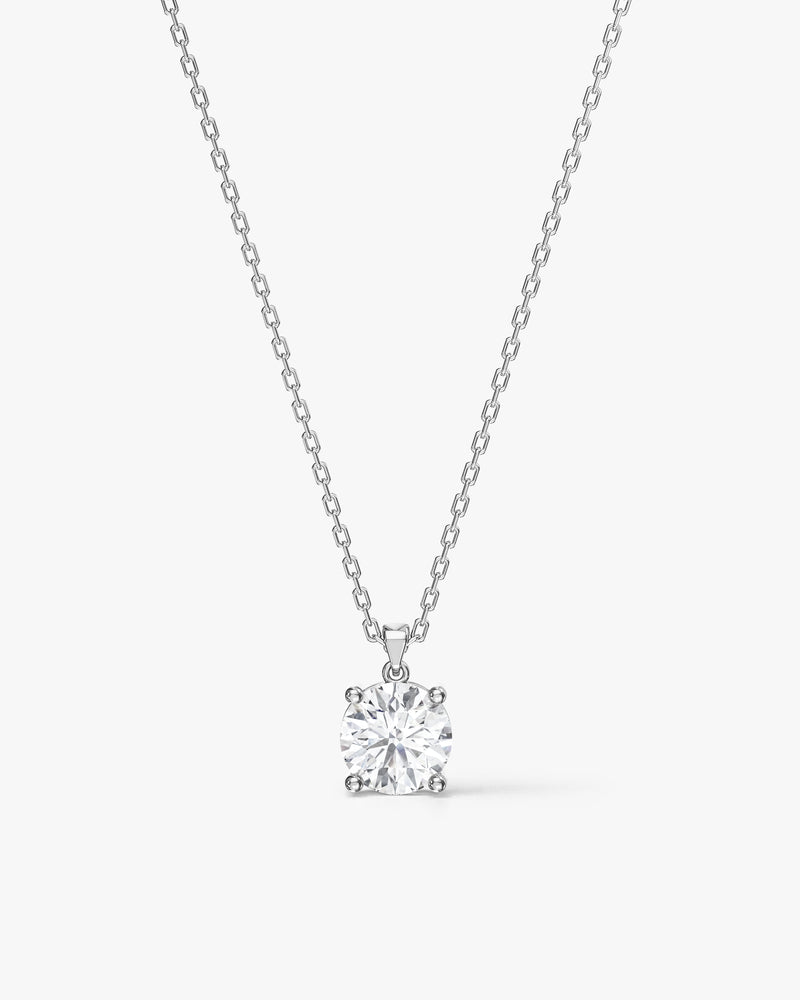 Round Cut Solitaire Pendant (1.50 CT)