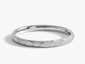 2mm Hammered Dome Wedding Band