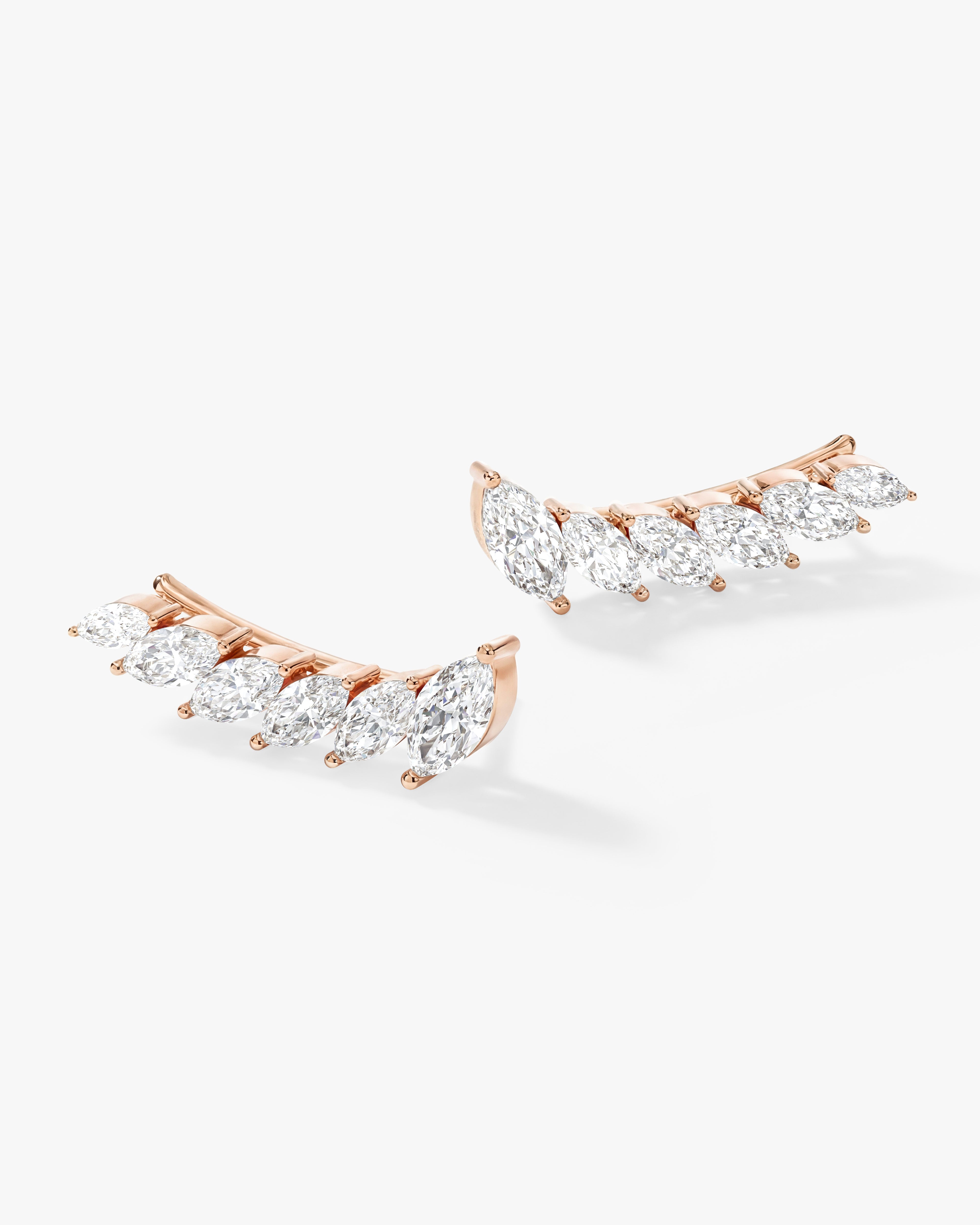 Marquise Climber Earrings