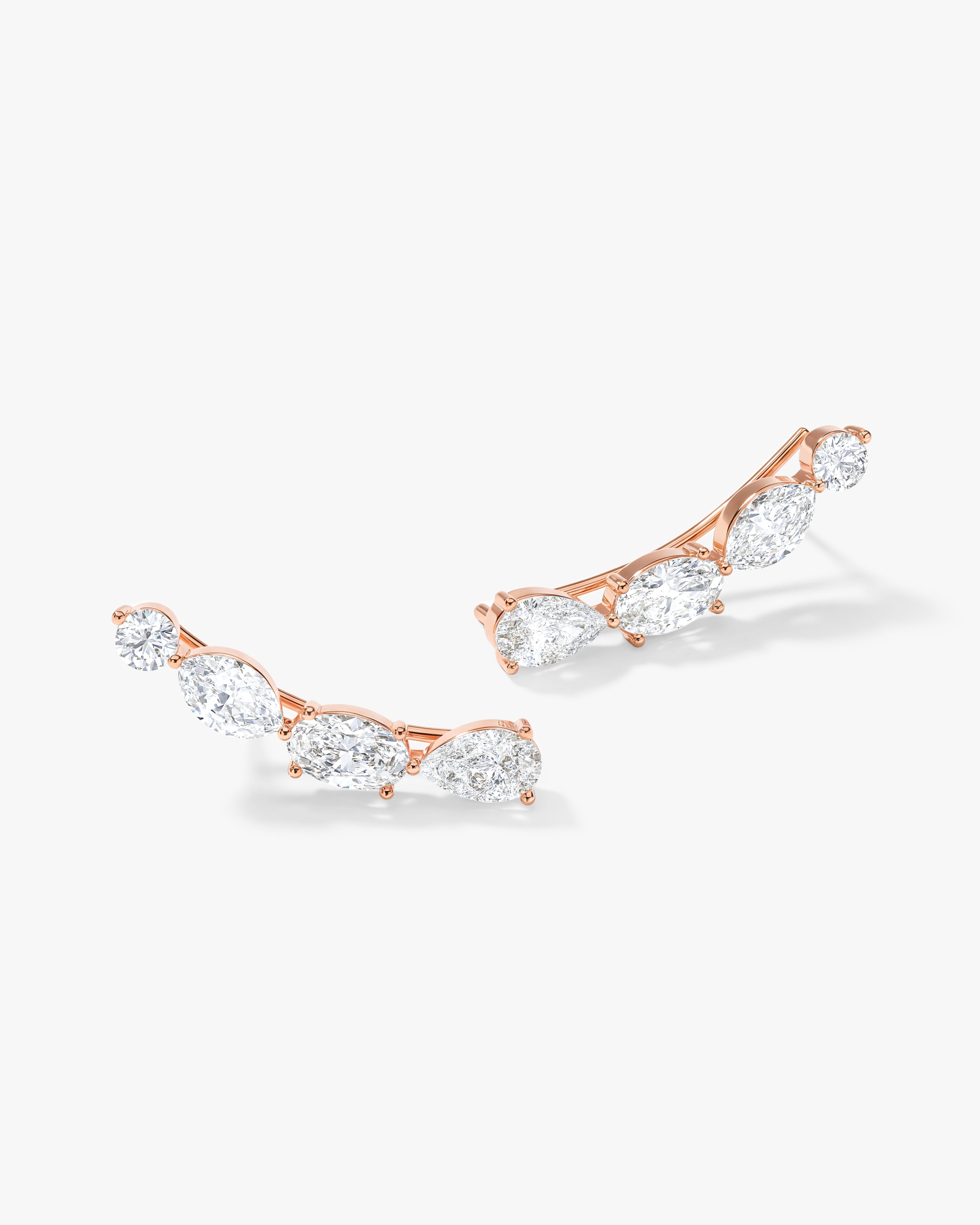 Multi Stone Climber Earrings