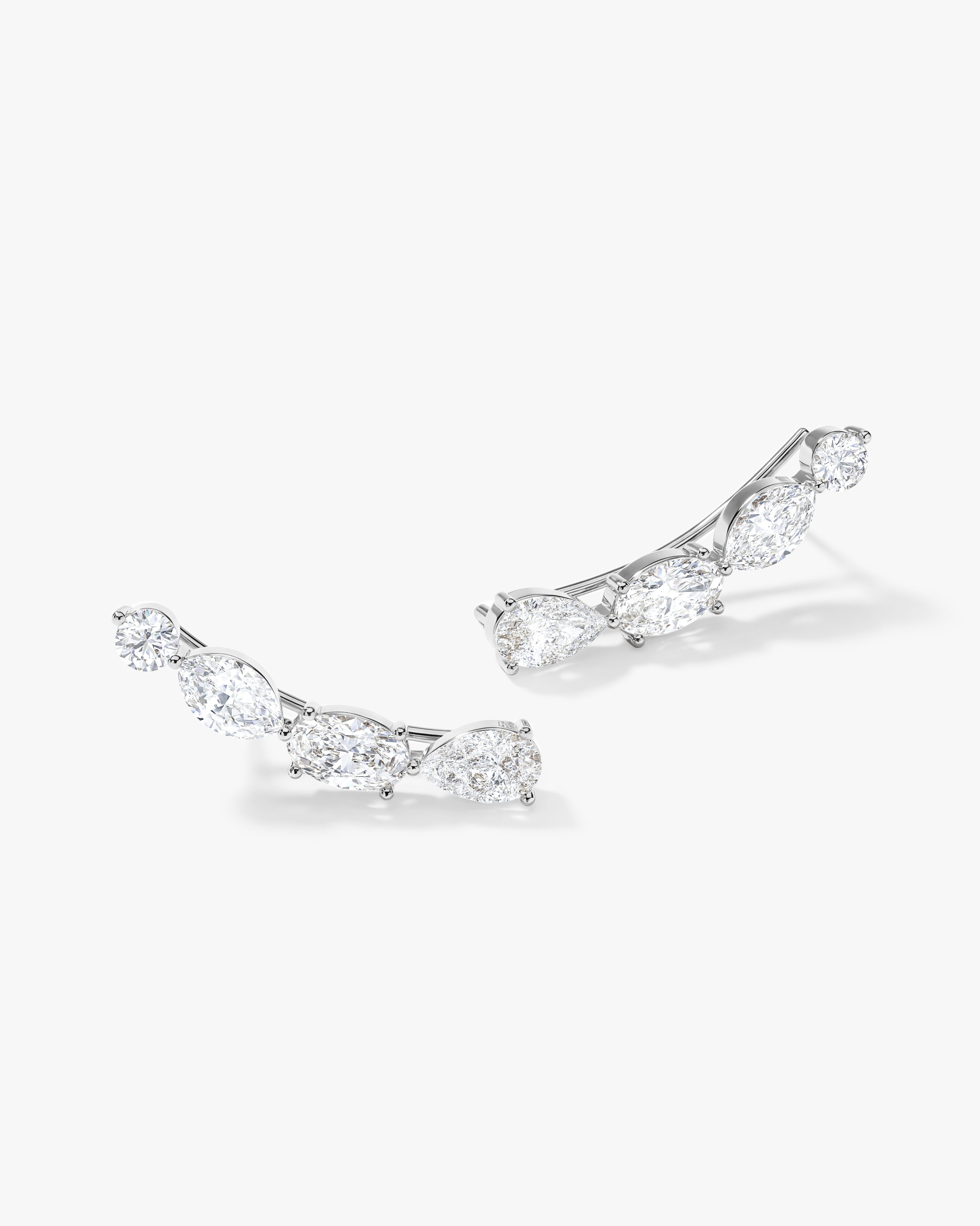 Multi Stone Climber Earrings