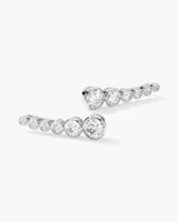 Bezel Climber Earrings