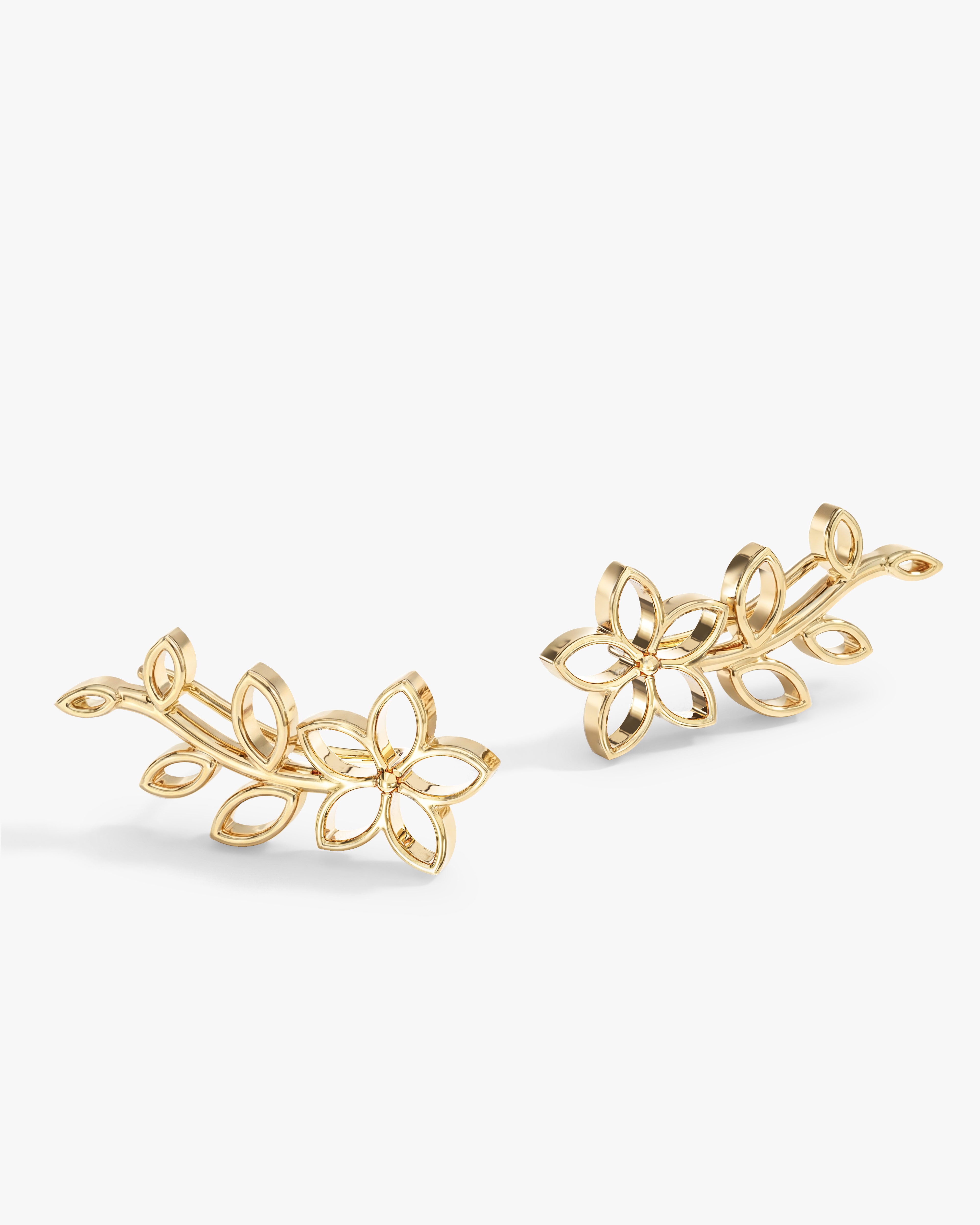 Floral Climber Earrings