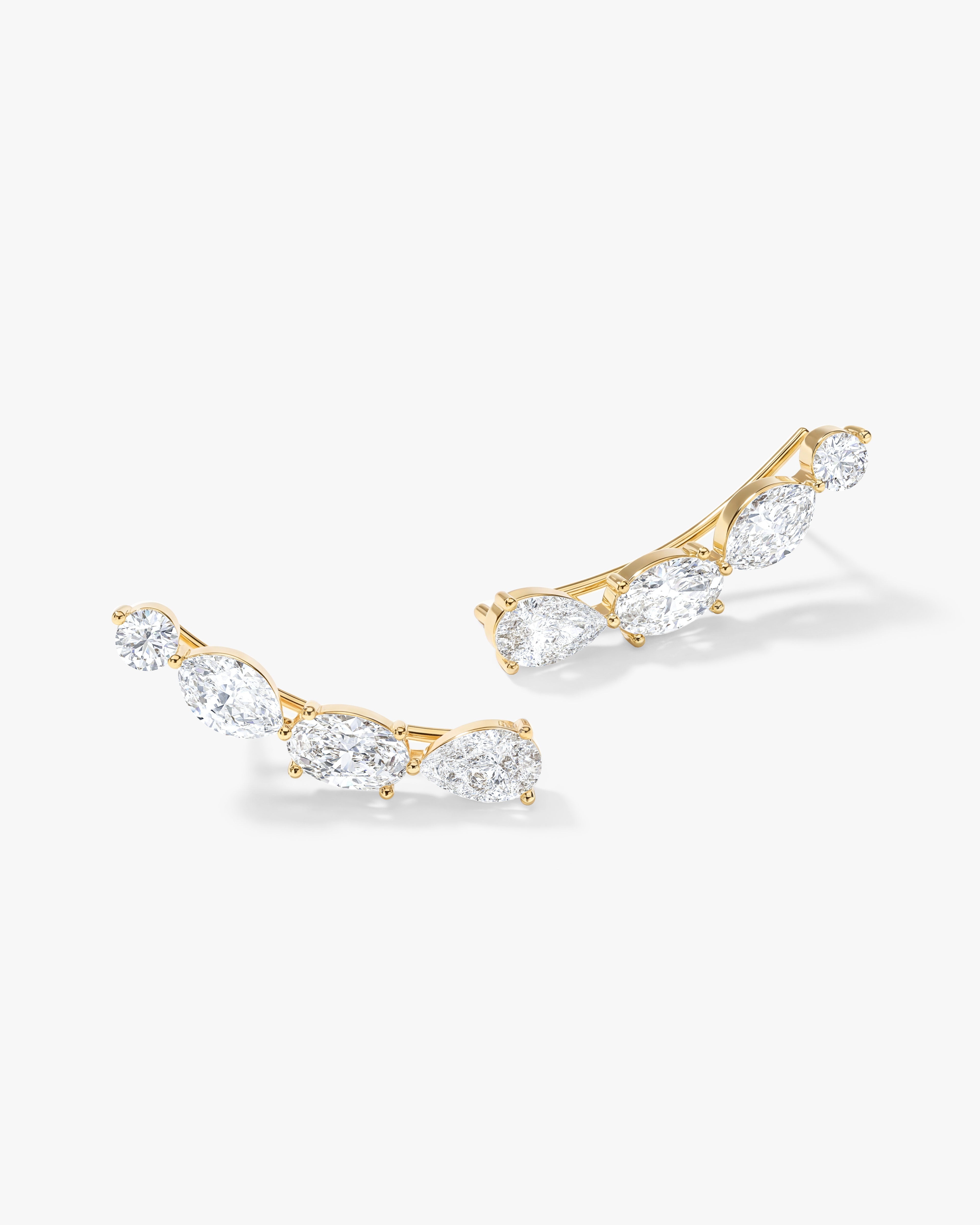 Multi Stone Climber Earrings