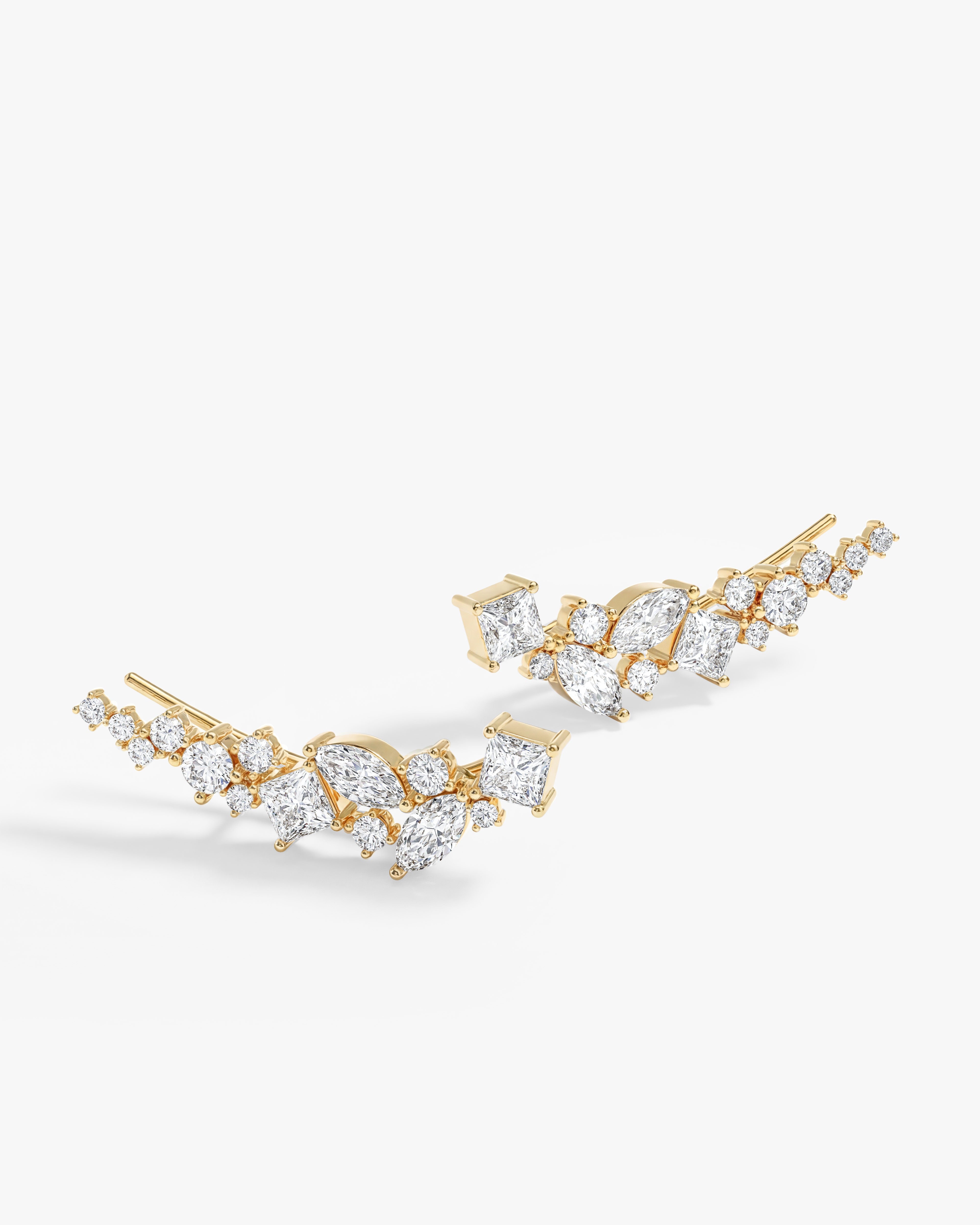 Curved Climber Earrings