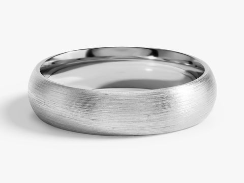 5mm Classic Dome Wedding Band - Matte Brushed