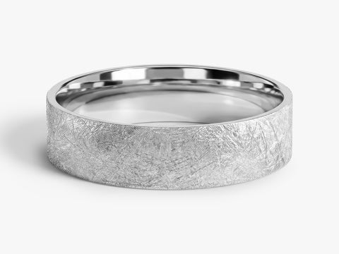 5mm Flat Wedding Band with Ice Matte Finish