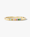 Minimalist Pave Set Birthstone Ring