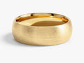 7mm Classic Dome Wedding Band - Matte Brushed