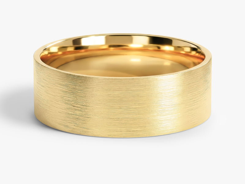 7mm Classic Flat Men's Wedding Band - Matte Brushed