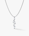 Scattered Baguette Pendant Necklace