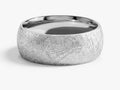8mm Dome Men's Wedding Band with Ice Matte Finish