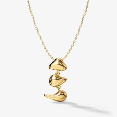 Triple Sculptural Necklace