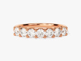 Rose gold diamond band ring, fine jewelry, engagement ring