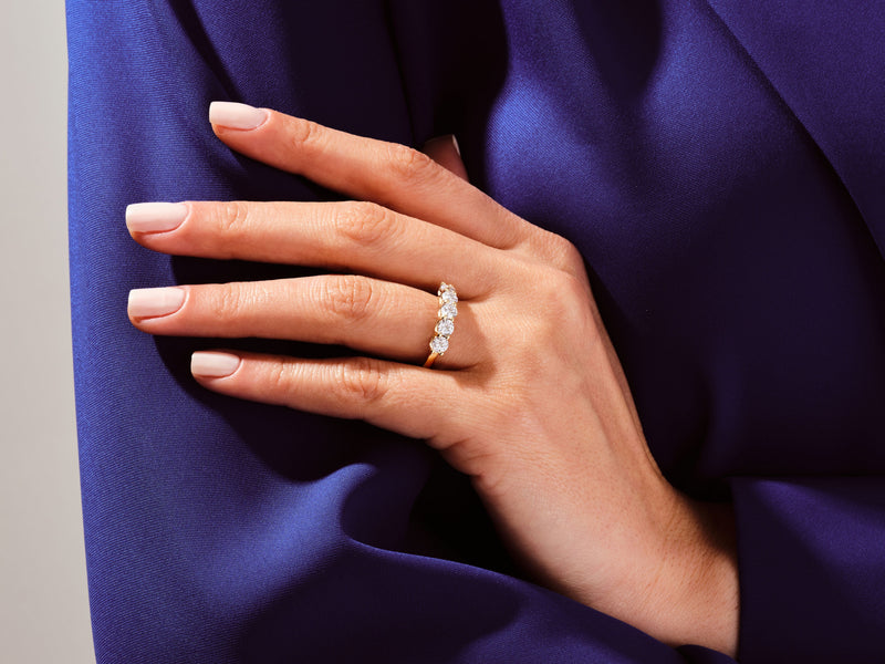 U-Prong Five Stone Diamond Anniversary Band (1.00 CT TW)