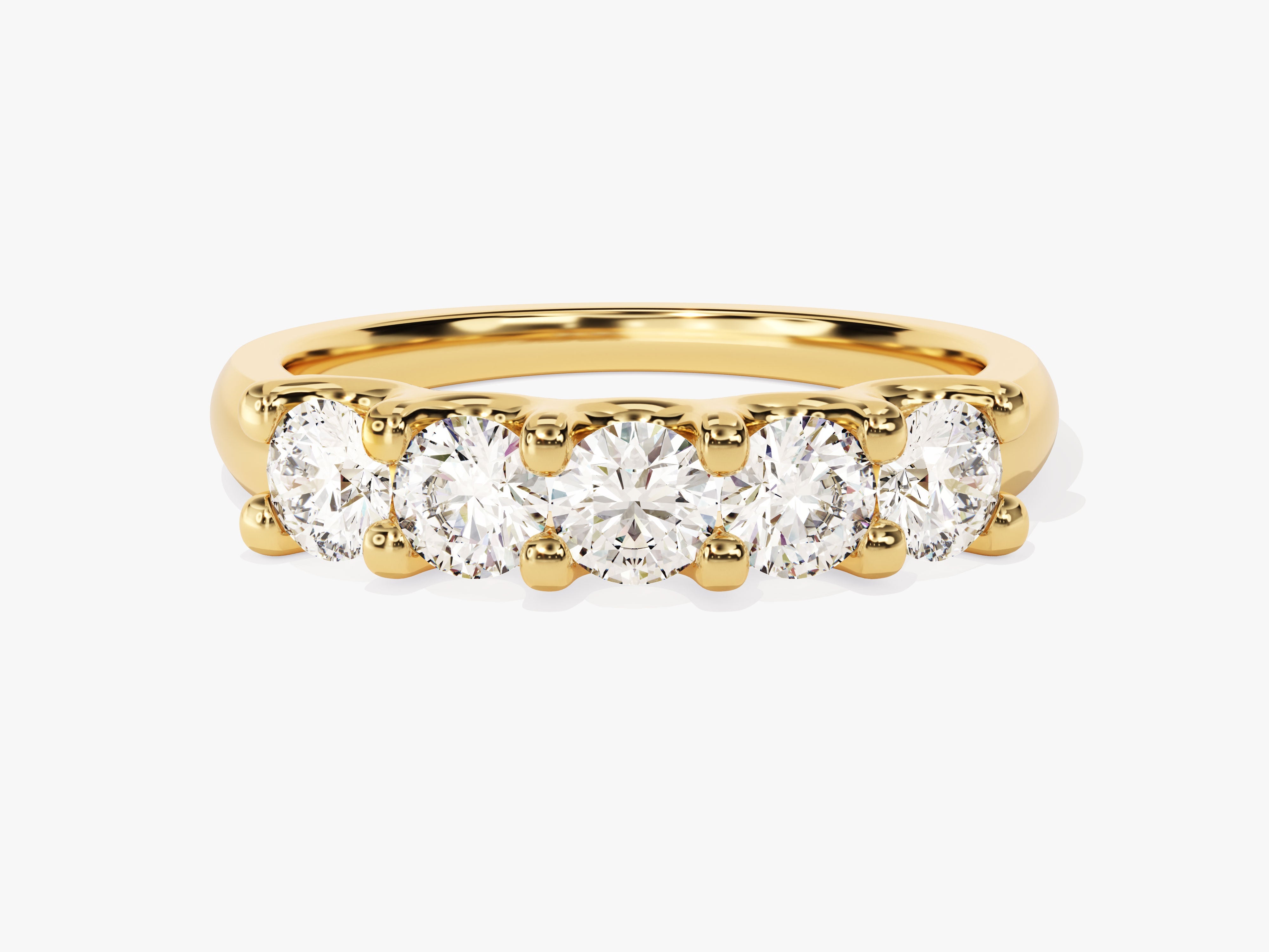 Gold diamond band ring, fine jewelry, luxury engagement ring