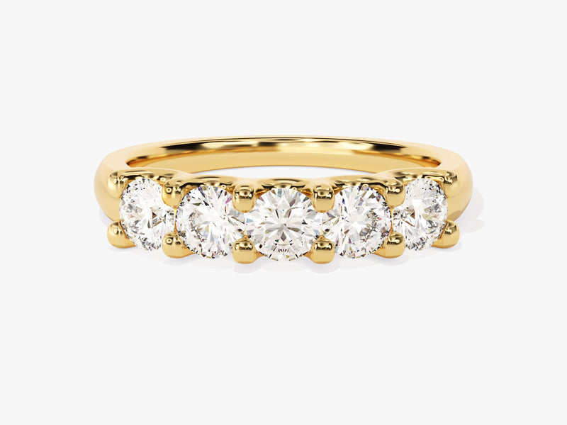 Gold diamond band ring, fine jewelry, luxury engagement ring