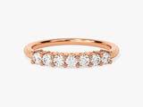 Rose gold diamond band ring, fine jewelry, engagement ring