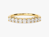 Gold diamond band ring jewelry product photography