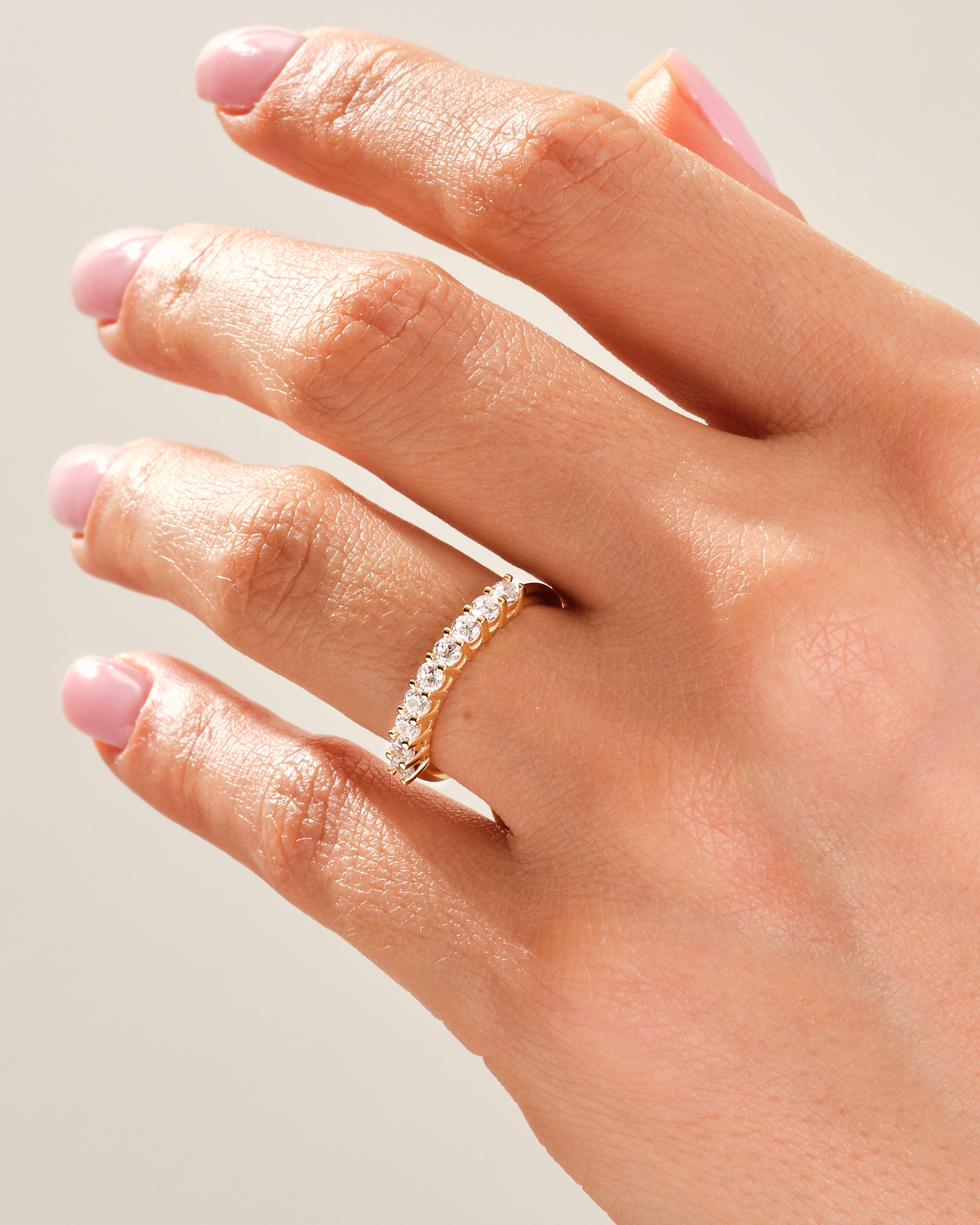 Classic Nine Stone Anniversary Band (0.45 CT TW)