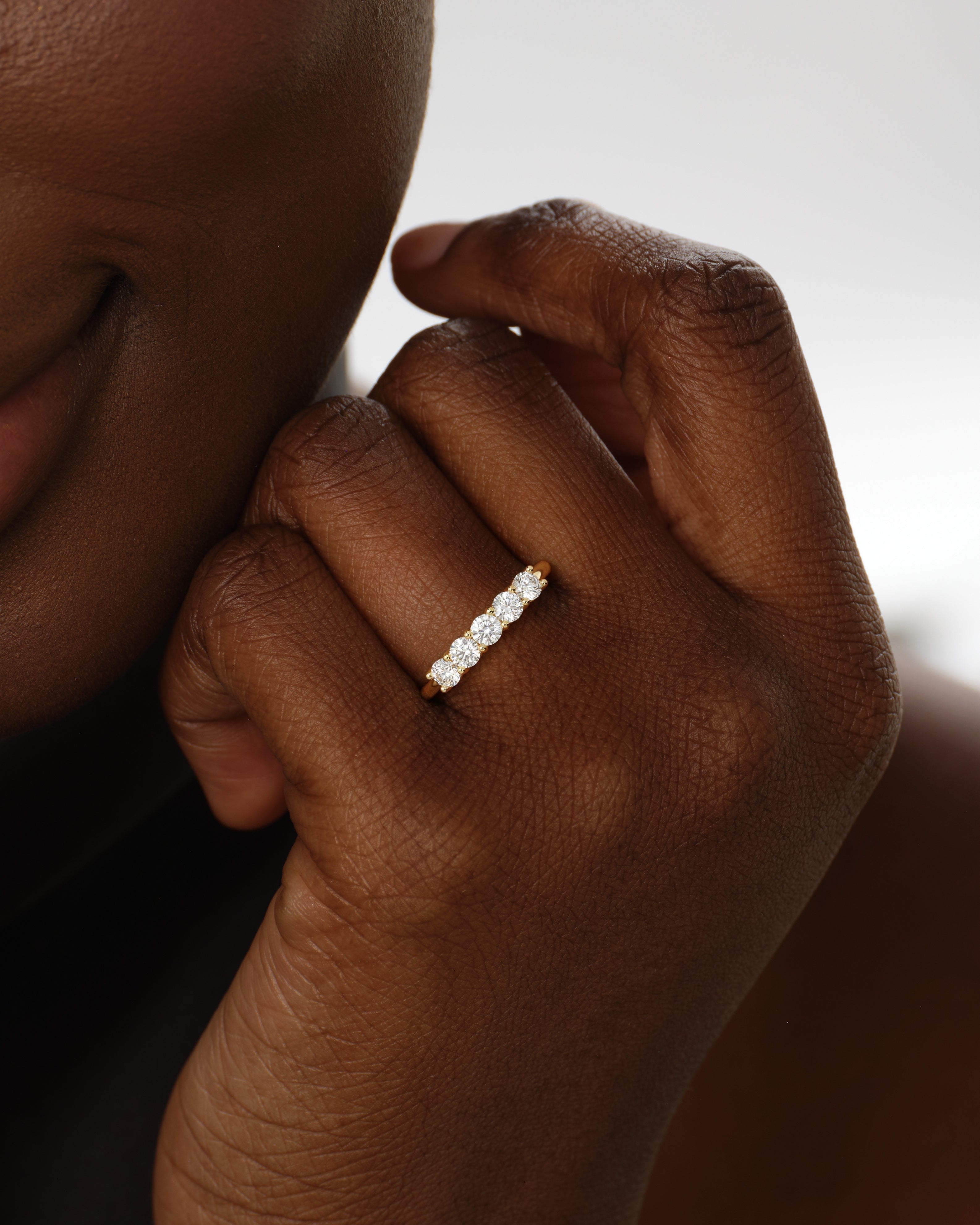 Classic Five Stone Anniversary Band (0.50 CT TW)