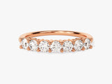 Rose gold diamond band ring, fine jewelry, engagement ring
