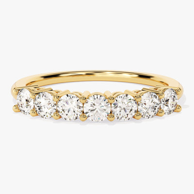 Classic Seven Stone Anniversary Band (0.70 CT TW)