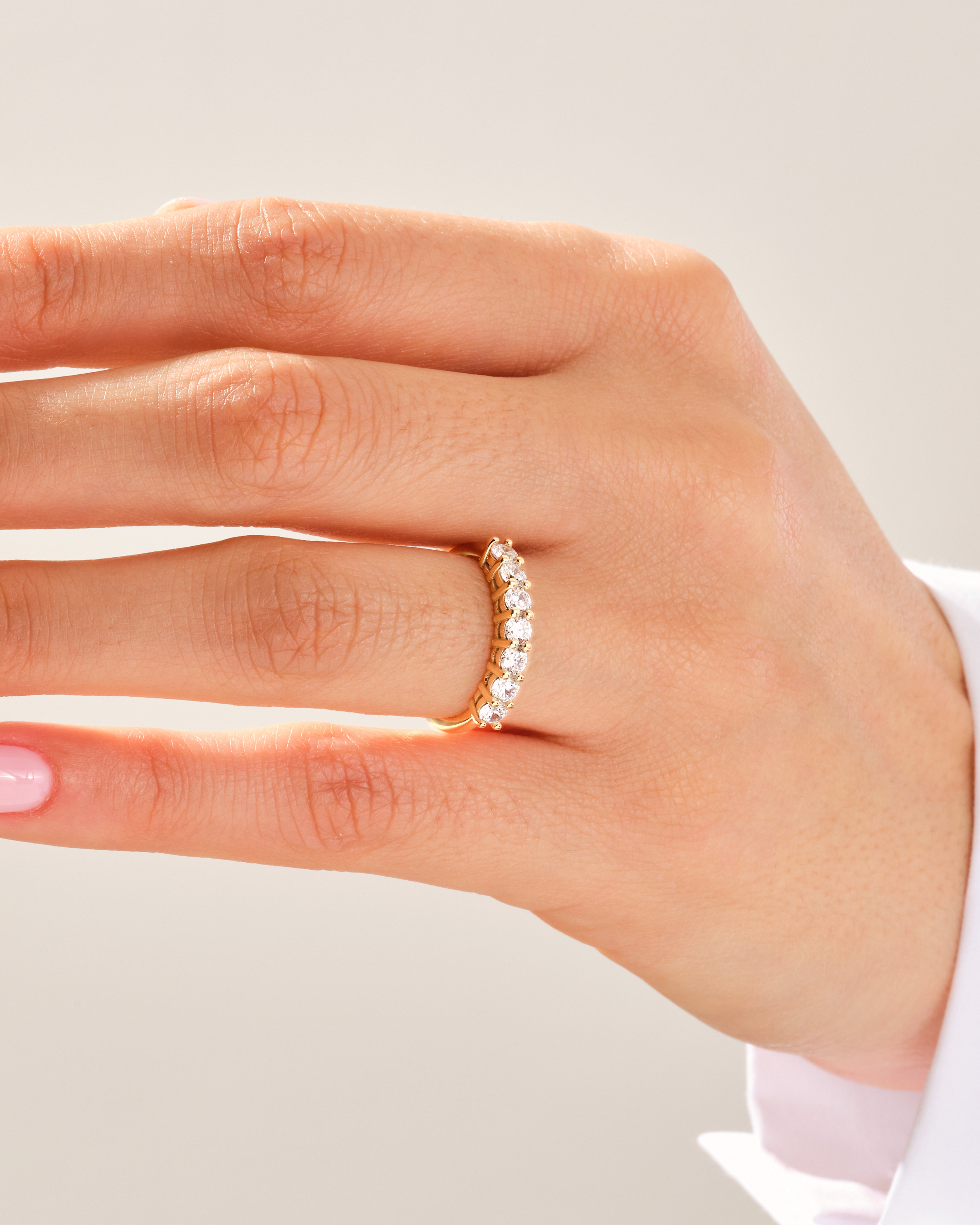 Classic Seven Stone Anniversary Band (0.70 CT TW)
