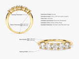 Diamond eternity ring, 14k gold, round gemstones, jewelry product