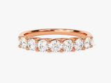 Rose gold diamond eternity ring jewelry